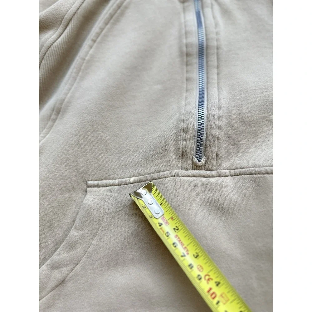 Lululemon Scuba Half-Zip Cotton-Blend Hoody - Heathered Nutmeg M/L